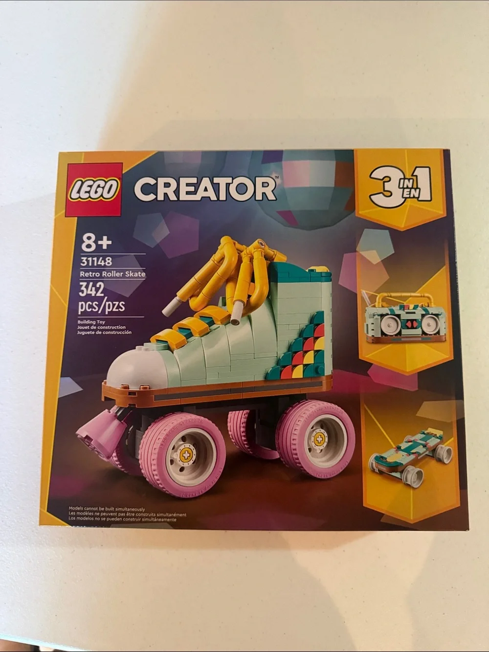 LEGO Creator Retro Roller Skate - Mint Green, Pink & Yellow